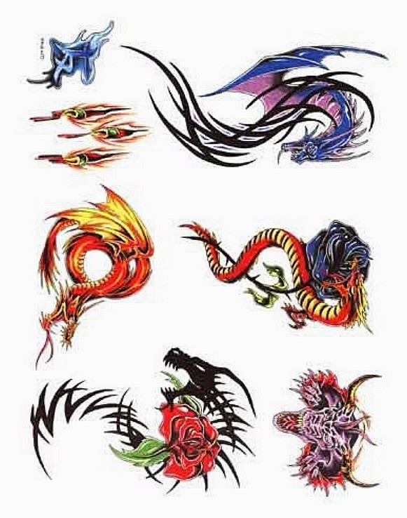 Dragon tattoo clipart