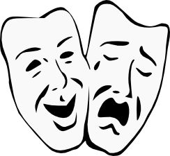 Drama Masks | Mask Tattoo, Theatre ...