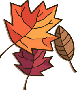Outline of things of fall clipart