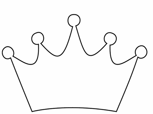 Simple queen crown clip art