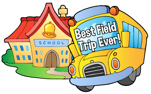 Field trip bus clipart