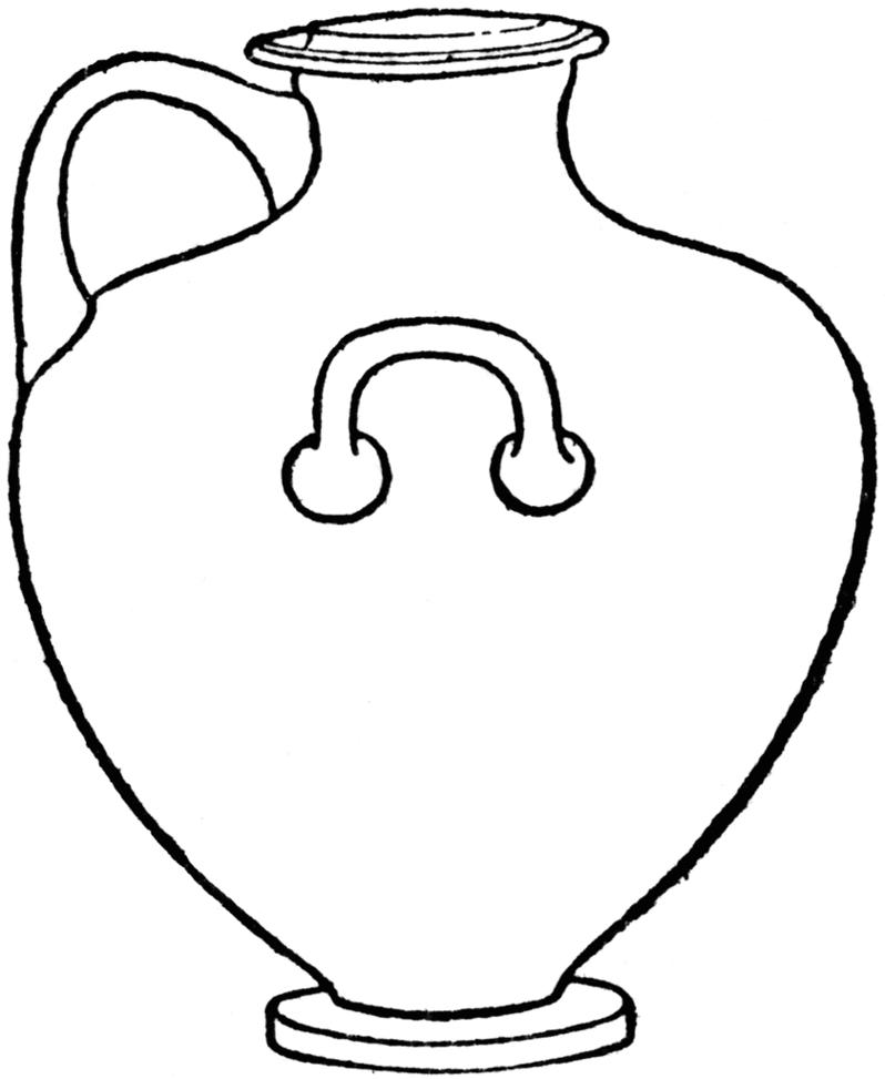 Greek Vase Outline Clipart - Free to use Clip Art Resource