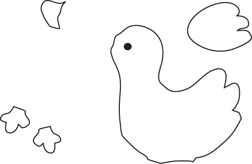 Best Photos of Duck Cut Out Patterns - Yellow Duck Cut Out, Rubber ...