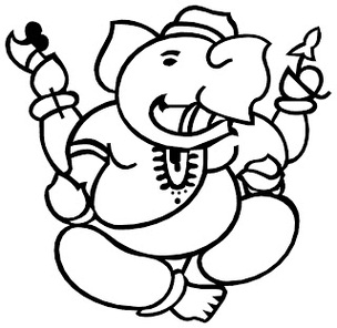 Lord Ganesha Images Black White Clipart - Free to use Clip Art ...