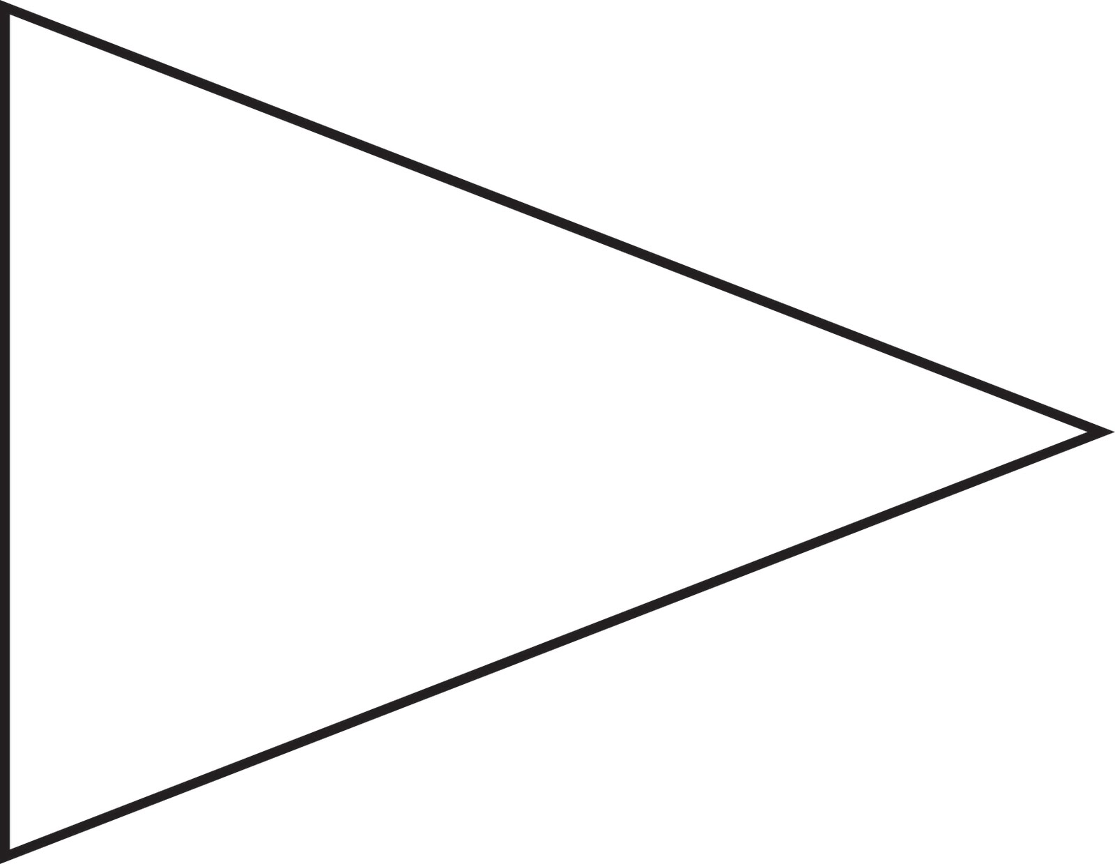 Blank Pennant Clipart