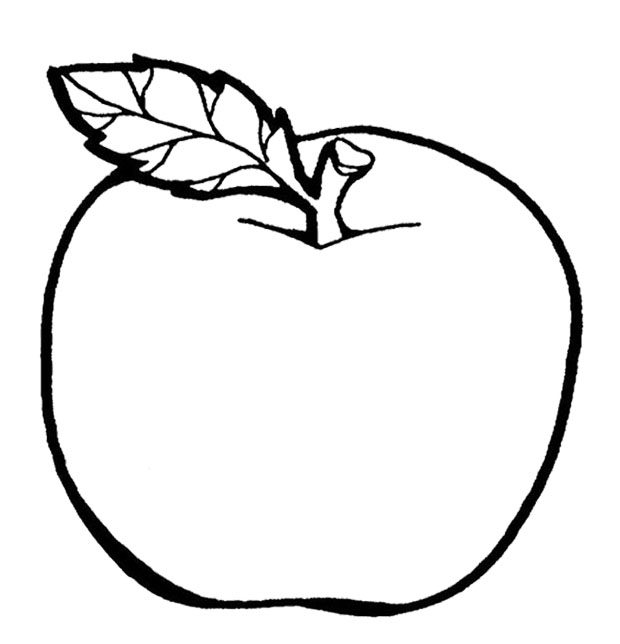 Apple Coloring Page #3467