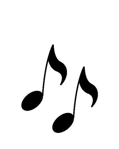 Music Note Stencil Clipart - Free to use Clip Art Resource