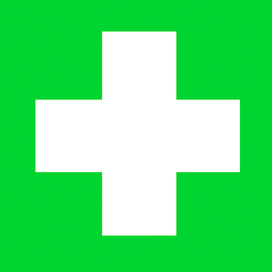 Buy Self Adhesive Green First Aid Sign | TTS