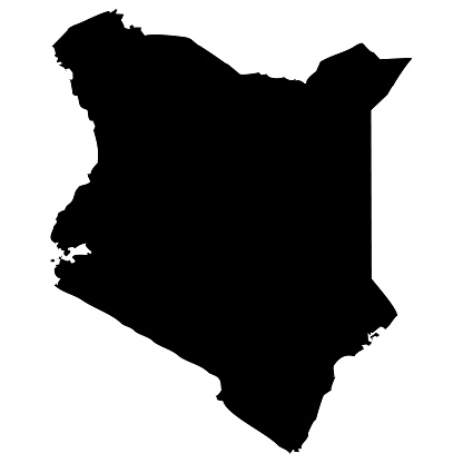 Kenya Outline Map Clip Art, Vector Images & Illustrations