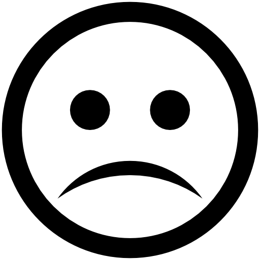 Sad Emoticon Black White - ClipArt Best