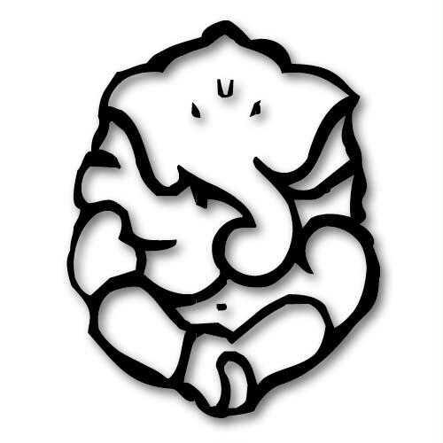 Lord Ganesha Images Black White - ClipArt Best