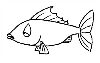 Image of Fish Clipart Black and White #9883, Piranha Clip Art ...