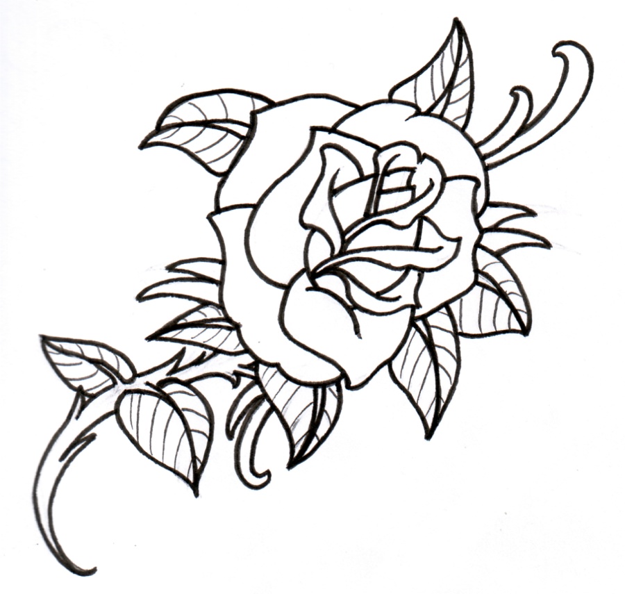 Rose Tattoo Images & Designs