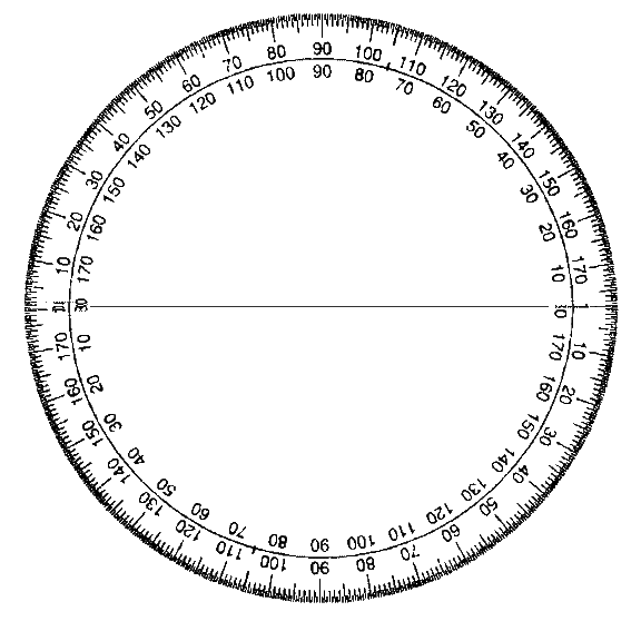 Printable Protractor 360 Template - ClipArt Best