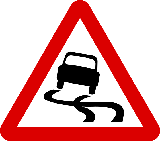 File:Singapore Road Signs - Warning Sign - Slippery road.svg ...