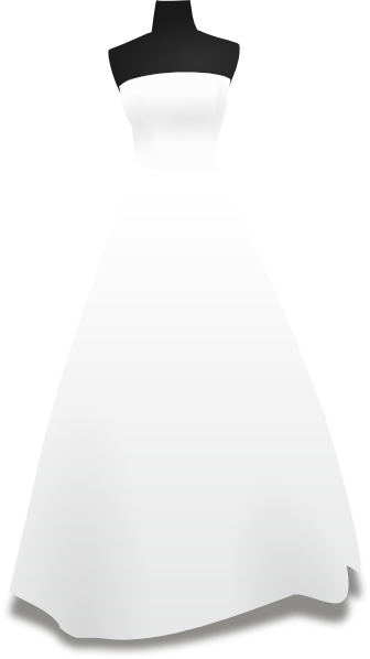 Bridal Dress Clipart