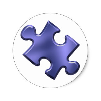 Autism Puzzle Piece Stickers | Zazzle