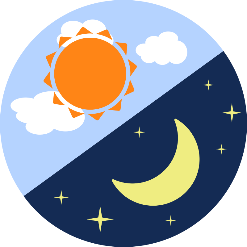 Day And Night Clipart