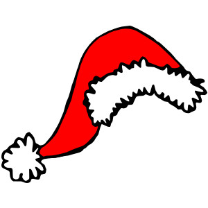 Santa hat clipart transparent background