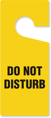 Do Not Disturb Door Hangers