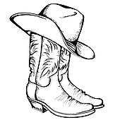 Cowboy boots clip art