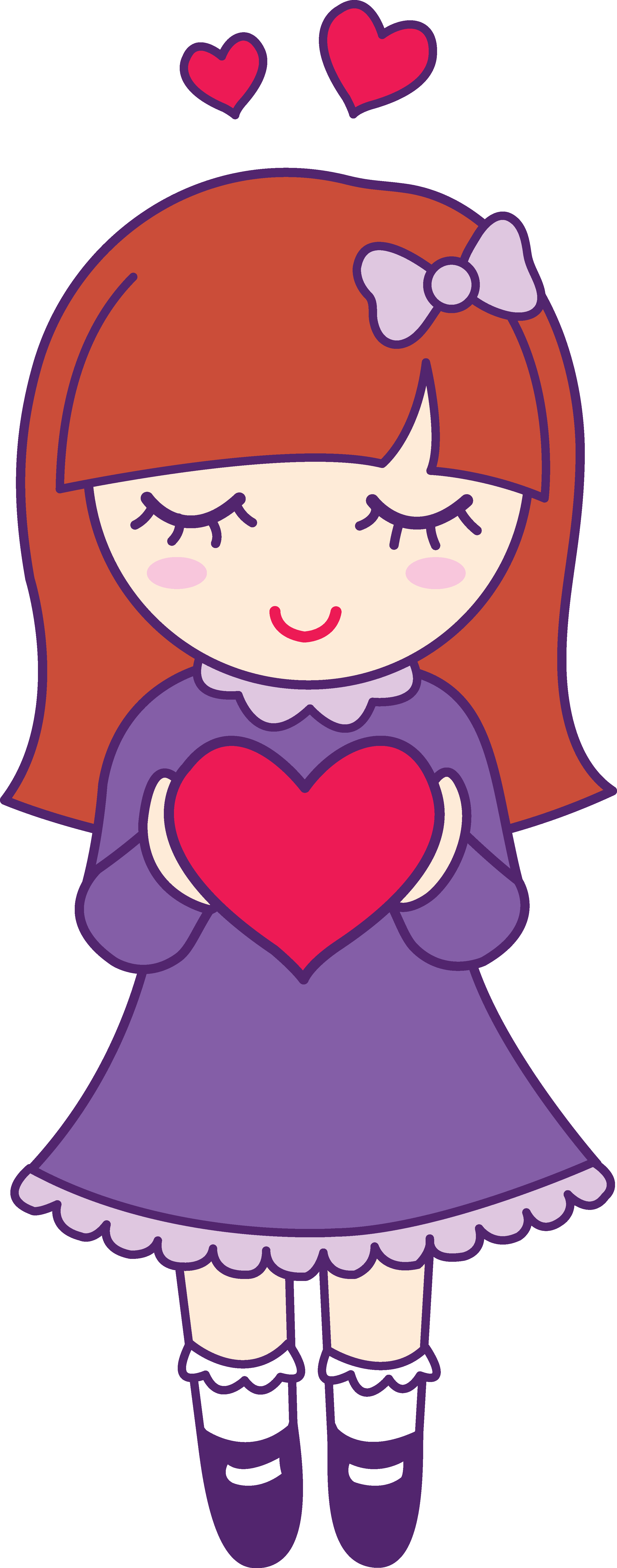 Pretty girl clipart free