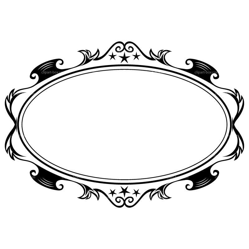 Fancy Oval Frame Clip Art - Free Clipart Images