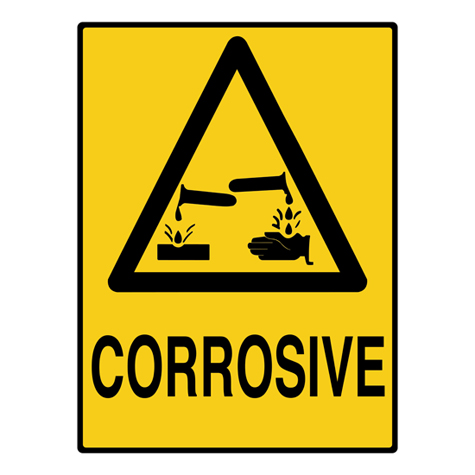 Corrosive Warning Sign at $20.33 in Safety Equipment - ClipArt ...