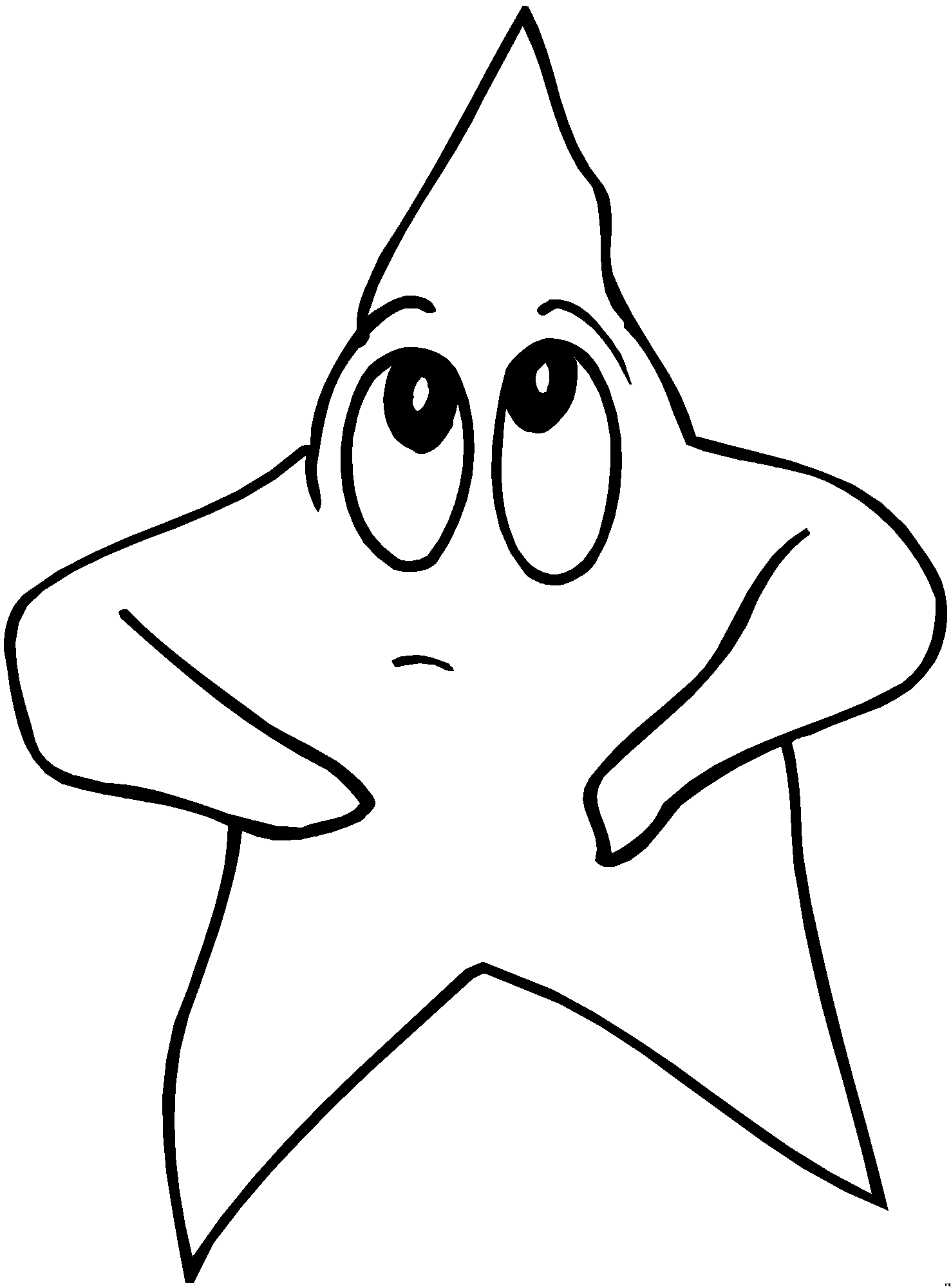 Printable Star Coloring Page 3299