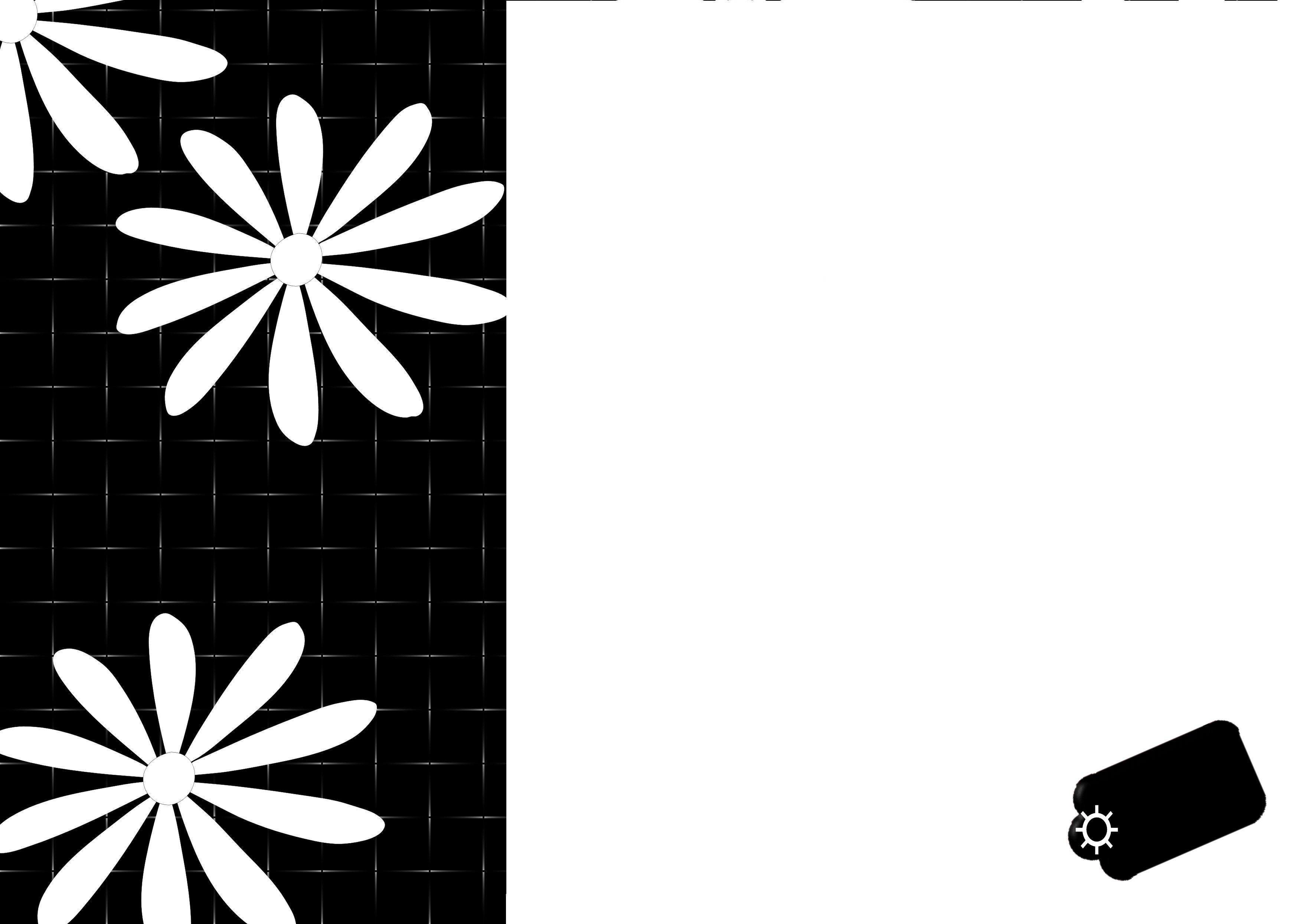 Black and White Giant Daisy Print Free Scrapbook and Card Making ...