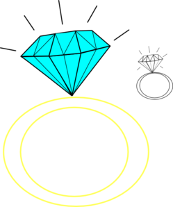 Diamond Ring clip art - vector clip art online, royalty free