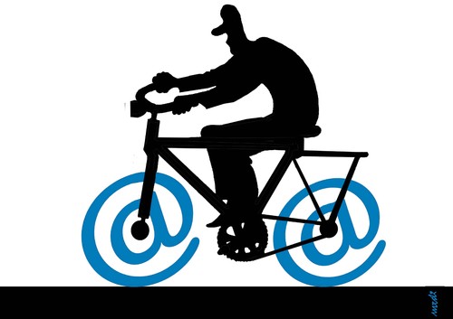 internet bicycle By Medi Belortaja | Media & Culture Cartoon ...