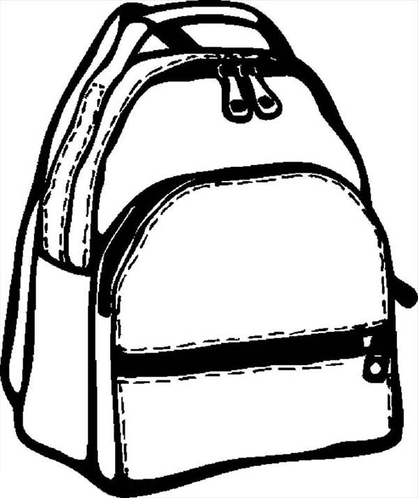 School Backpack Coloring Page | Coloring Pages