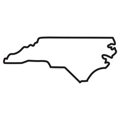 North carolina outline clipart