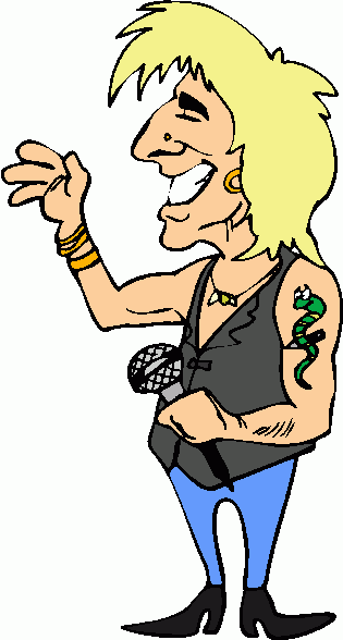 Clip art rock star