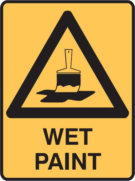 Wet Paint Signage - ClipArt Best