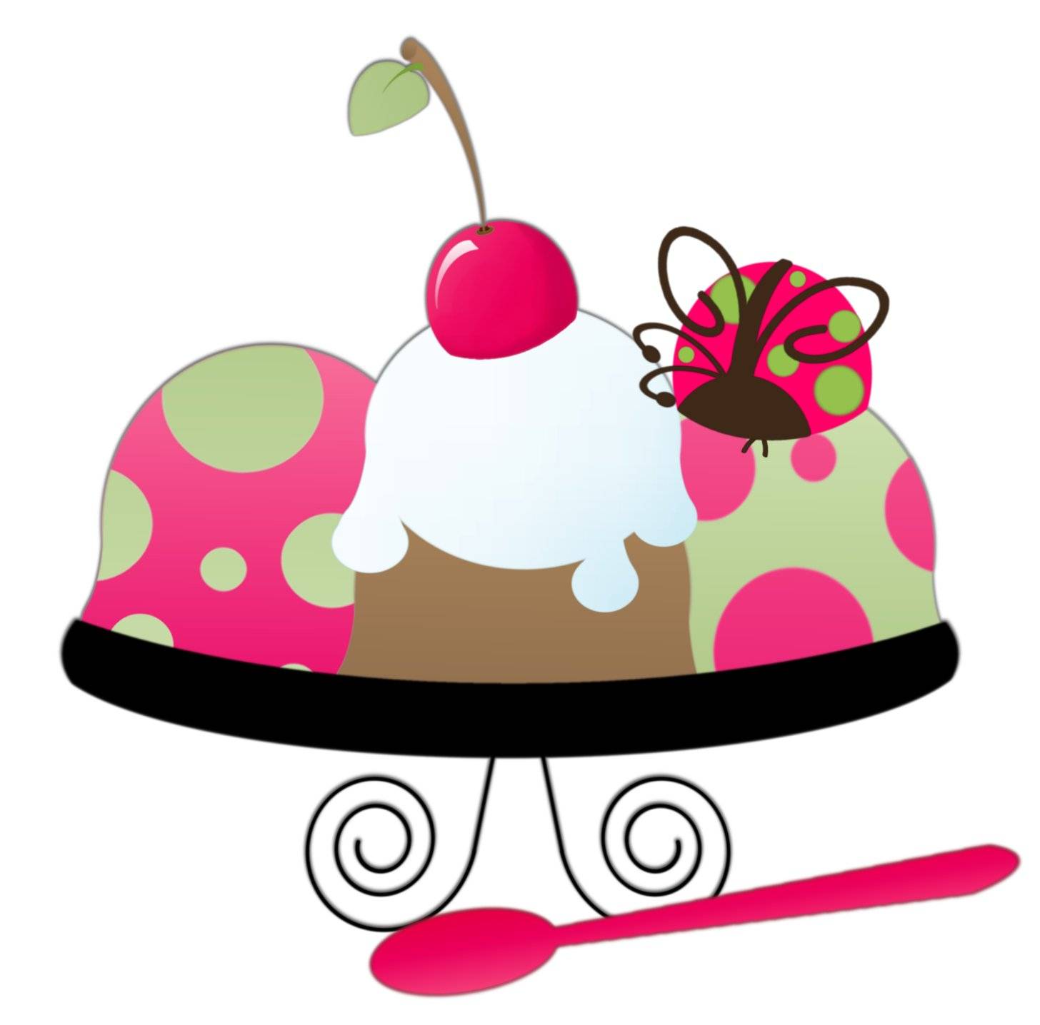 Ice Cream Sundae Clipart