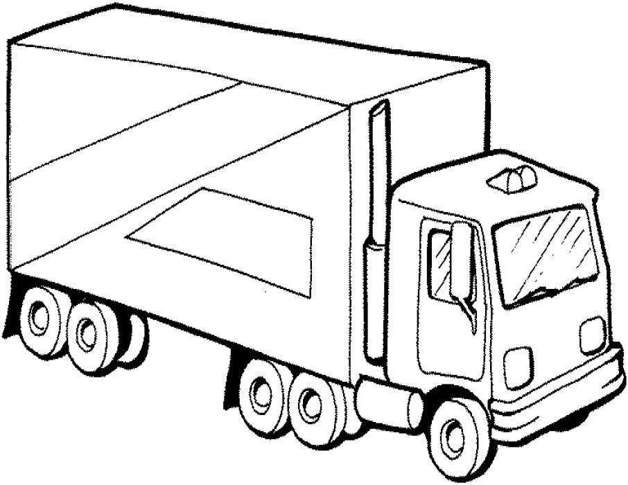 40 Free Printable Truck Coloring Pages Download