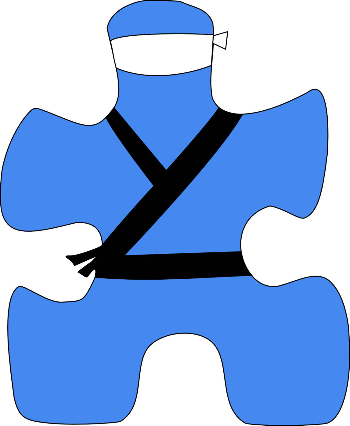 Blue Puzzle Piece Clipart - Free to use Clip Art Resource