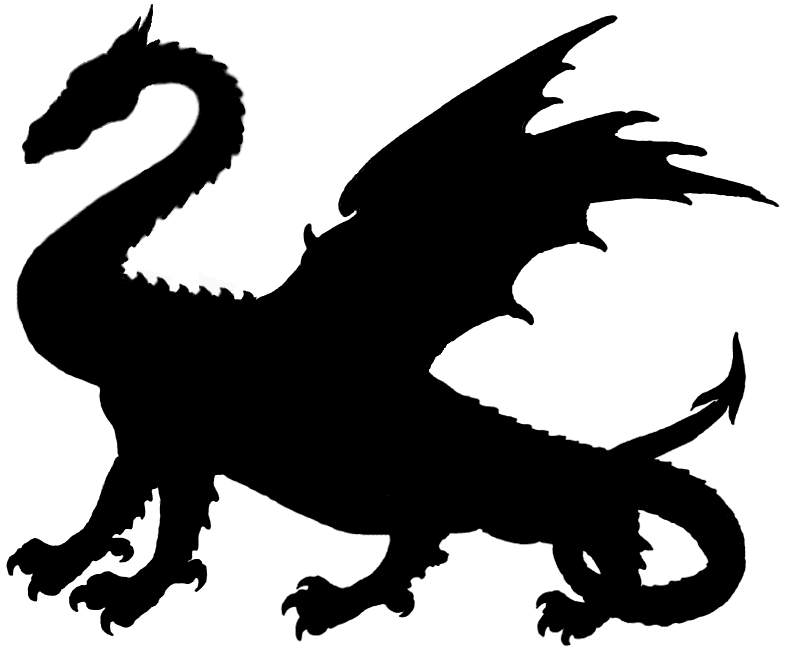 Dragon silhouette clip art