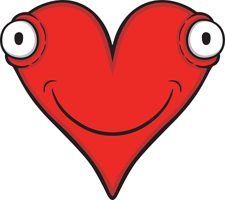 Emoticon Heart Shape Cartoon Valentine's Day Clip Art, Vector ...