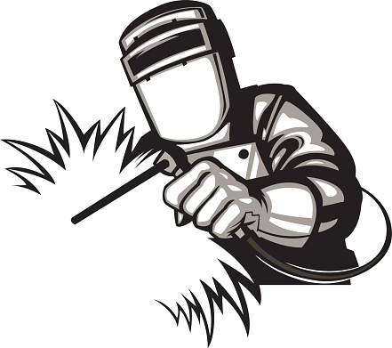 Welder clipart vector