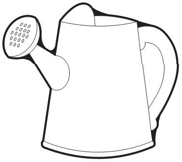 picture of watering can coloring page coloring sun. spring ...