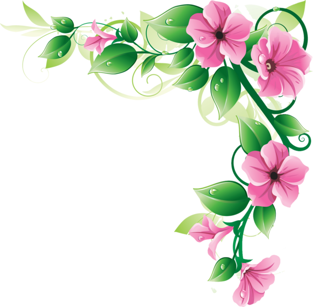 Flower Border Png | Free Download Clip Art | Free Clip Art | on ...