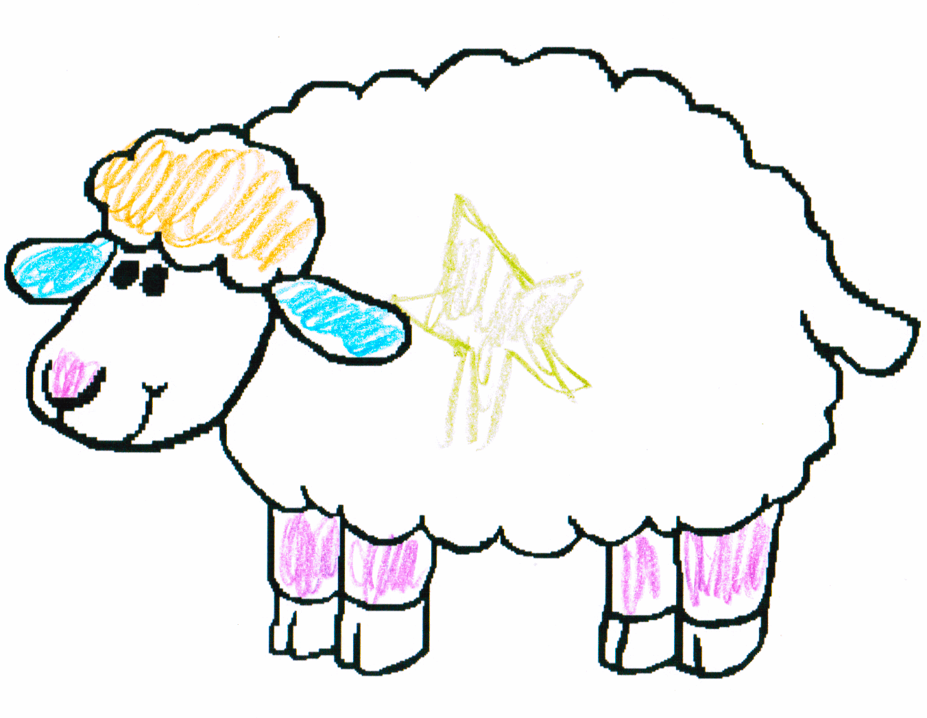 Sheep Drawings For Kids | Free Download Clip Art | Free Clip Art ...