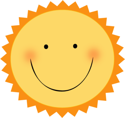 Smiling sun clipart