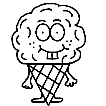 Ice Cream Clipart Black And White - Clipartion.com