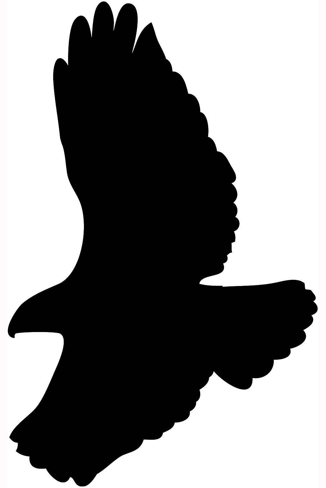 Clipart Of A Hawk In Flight - ClipArt Best