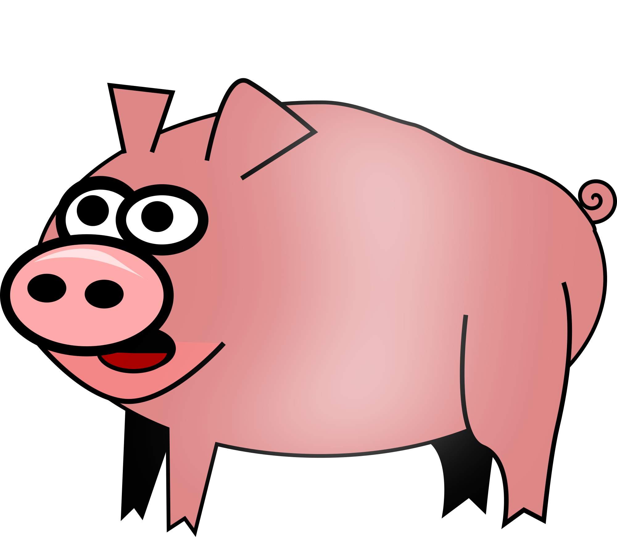 Pig clipart no background