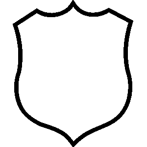 Shield outline clipart